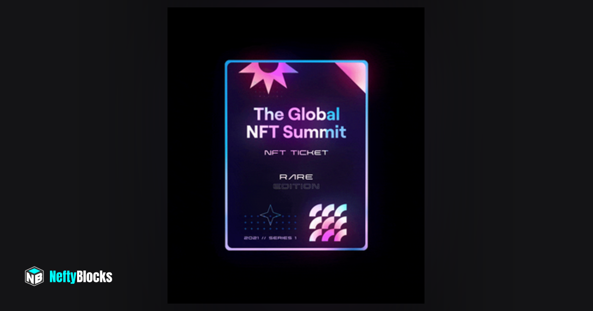 Global NFT Summit 2021 Rare Card 485 NeftyBlocks The 1 Trade to