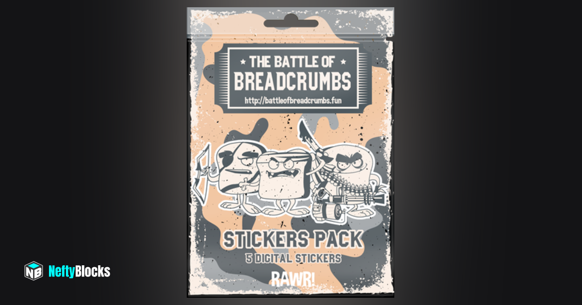 The Battle of Breadcrumbs STICKERS pack 50 NeftyBlocks The 1