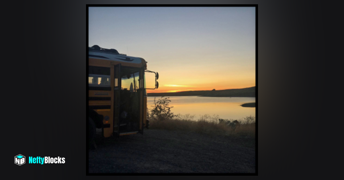 Potholes Washington Sunset NeftyBlocks The 1 Trade to Earn NFT