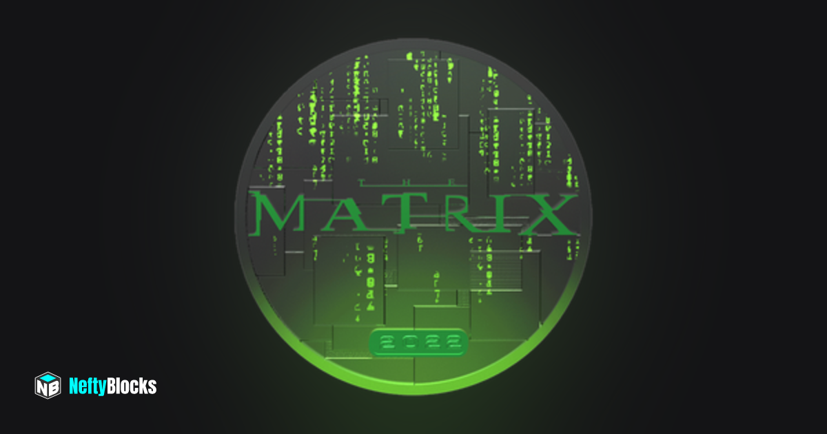 The matrix series 1 coin 457 neftyblocks the 1 trade to earn nft