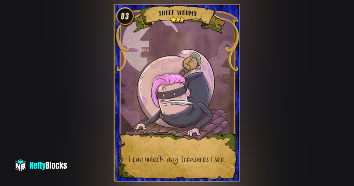 Thief Wormy #468 | NeftyBlocks | The #1 Trade to Earn NFT Marketplace ...