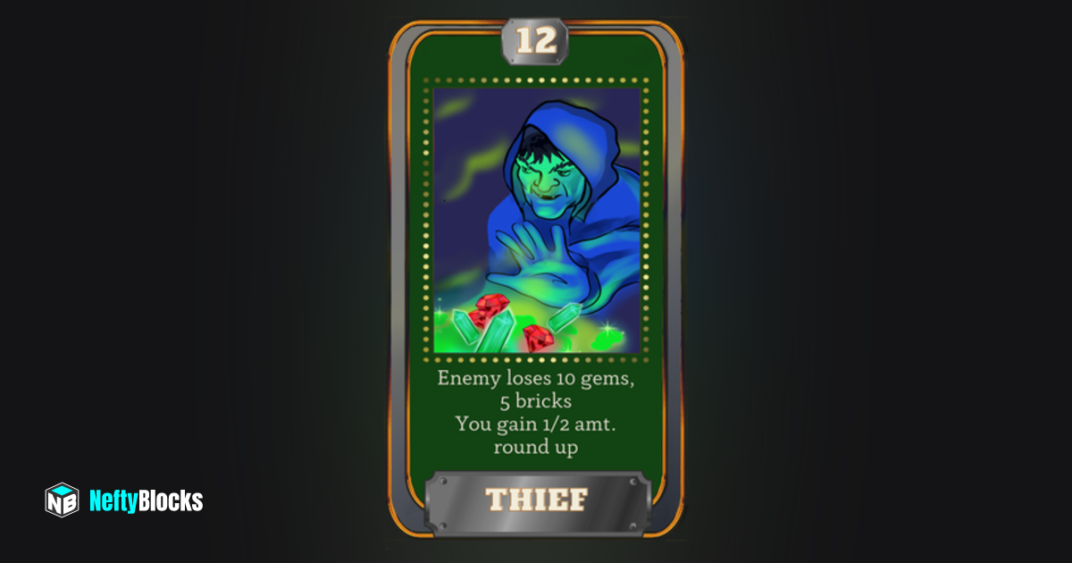 Thief | NeftyBlocks | The #1 Trade to Earn NFT Marketplace on WAX