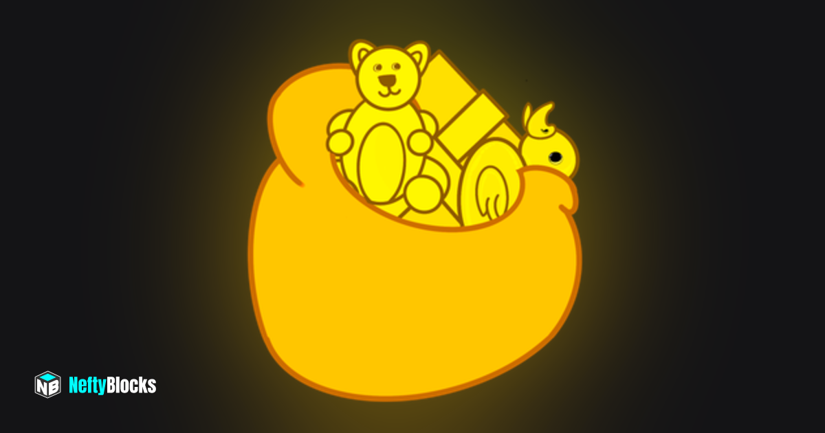 filled-holidaze-sack-golden-1-neftyblocks-the-1-trade-to-earn-nft