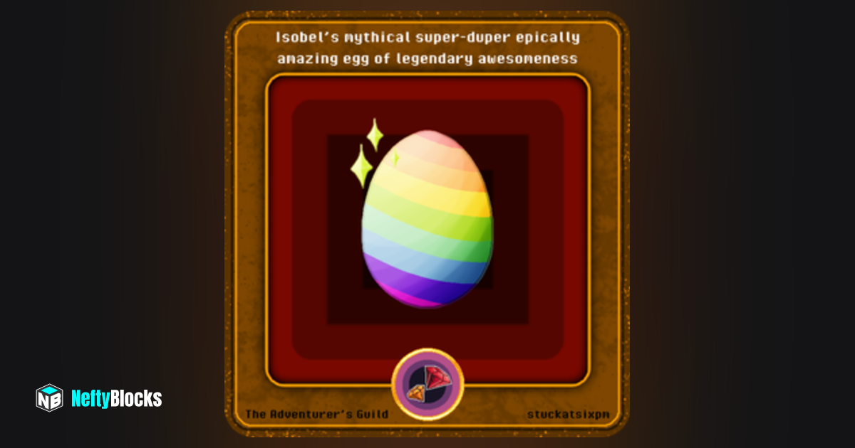 Isobel S Mythical Super Duper Epically Amazing Egg Of Legendary Awesomeness 32 Neftyblocks