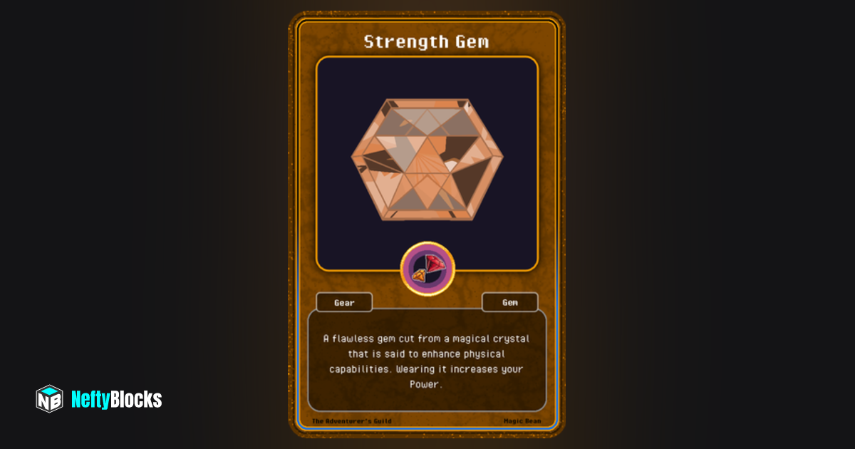 Strength Gem 4 NeftyBlocks The 1 Trade to Earn NFT Marketplace on WAX
