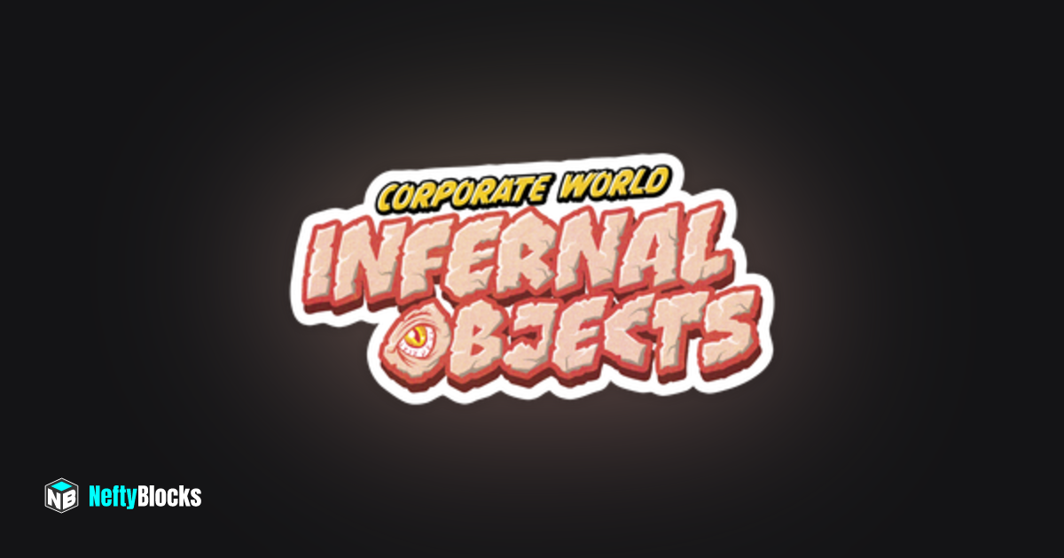 Infernal Object Logo Sticker #313 | NeftyBlocks | The #1 Trade to Earn ...