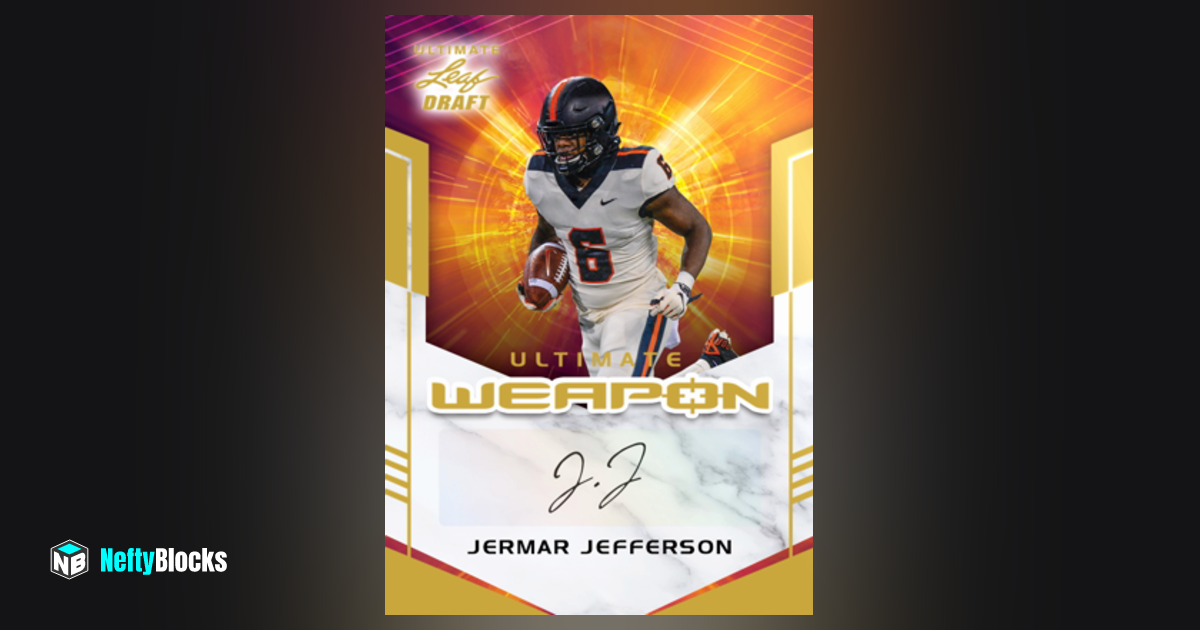 Jermar Jefferson 8 NeftyBlocks The 1 Trade to Earn NFT