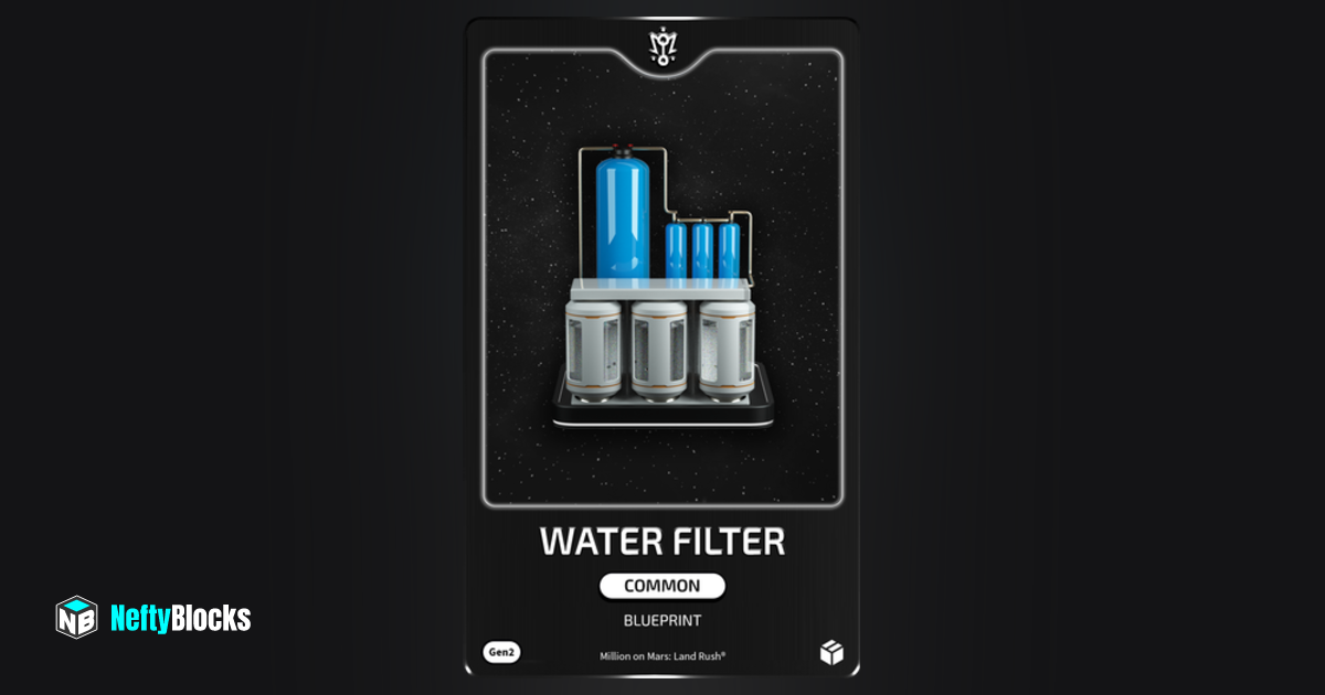 Common Water Filter #1888 | NeftyBlocks | The #1 Trade to Earn NFT ...