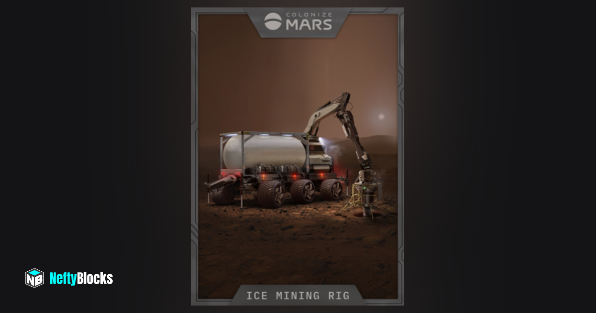 Ice Mining Rig #24809 | NeftyBlocks | The #1 Trade to Earn NFT ...