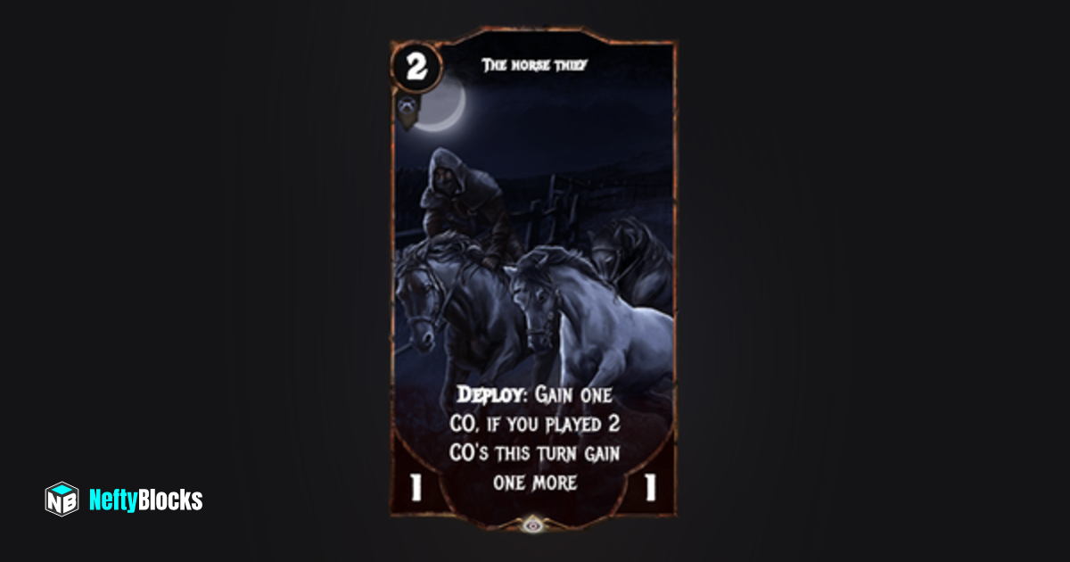 The horse thief #784 | NeftyBlocks | The #1 Trade to Earn NFT ...